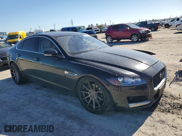2018 Jaguar XF 25t Prestige with VIN SAJBE4FX9JCY64763, listed as a Copart auction lot 86058104 with 76,900 mi miles and Salvage Title. Bid and sale history available at carsss.com. Image 4.