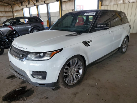 2015 Land Rover Range Rover Sport Supercharged with VIN SALWR2TF4FA615870, listed as a Copart auction lot 52377445 with 123,573 mi miles and Clean Title. Bid and sale history available at carsss.com. Image 1.
