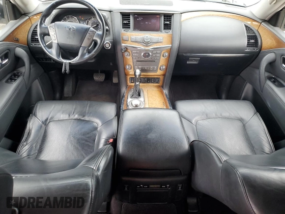 2012 Infiniti QX56 8-passenger with VIN JN8AZ2NC2C9317632, listed as a Copart auction lot 65179675 with 166,857 mi miles and Clean title. Bid and sale history available at DreamBid. Image 8.