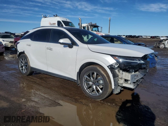 2024 Lexus RX 350h with VIN 2T2BBMCA4RC029157, listed as a Copart auction lot 46730615 with 14,693 mi miles and Salvage title. Bid and sale history available at DreamBid. Image 4.