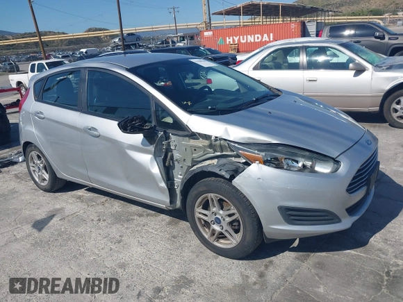 2018 Ford Fiesta SE with VIN 3FADP4EJXJM107406, listed as a IAAI auction lot 41980240 with 177,675 mi miles. Bid and sale history available at carsss.com. Image 1.