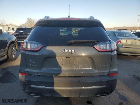 2021 Jeep Cherokee Limited with VIN 1C4PJMDX1MD123265, listed as a Copart auction lot 42117895 with 57,685 mi miles and Salvage Title. Bid and sale history available at carsss.com. Image 6.