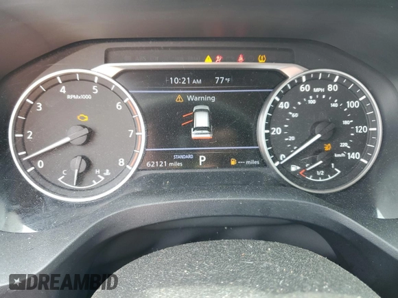 2021 Nissan Rogue S with VIN 5N1AT3AA2MC847641, listed as a Copart auction lot 54755195 with 62,121 mi miles and Salvage title. Bid and sale history available at DreamBid. Image 9.