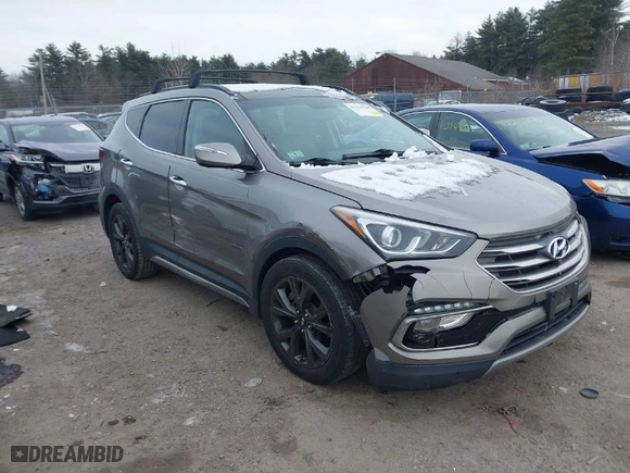 2017 Hyundai Santa Fe Sport 2.0T Ultimate with VIN 5XYZWDLA9HG385419, listed as a IAAI auction lot 41344928 with 88,346 mi miles. Bid and sale history available at carsss.com. Image 1.