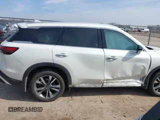 2023 Infiniti QX60 Luxe with VIN 5N1DL1FS8PC371340, listed as a IAAI auction lot 41579561 with 13,074 mi miles and . Bid and sale history available at DreamBid. Image 13.