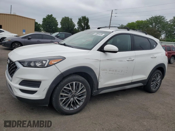 2020 Hyundai Tucson SEL z VIN KM8J3CAL3LU240156, wystawiony jako Copart lot #54928455 z przebiegiem 90 804 mil mil oraz Szkoda całkowita • Salvage title. Historia ofert i sprzedaży dostępna na DreamBid. Obrazek 1.