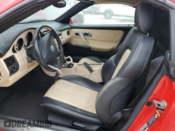 2002 Mercedes-Benz SLK-Class 2.3L Kompressor with VIN WDBKK49F22F240019, listed as a Copart auction lot 88418885 with 55,974 mi miles and Clean Title. Bid and sale history available at carsss.com. Image 7.