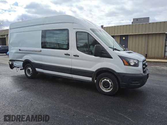 2021 Ford Transit Cargo with VIN 1FTBW3X85MKA60788, listed as a Copart auction lot 48044345 with 66,533 mi miles and Salvage Title. Bid and sale history available at carsss.com. Image 4.