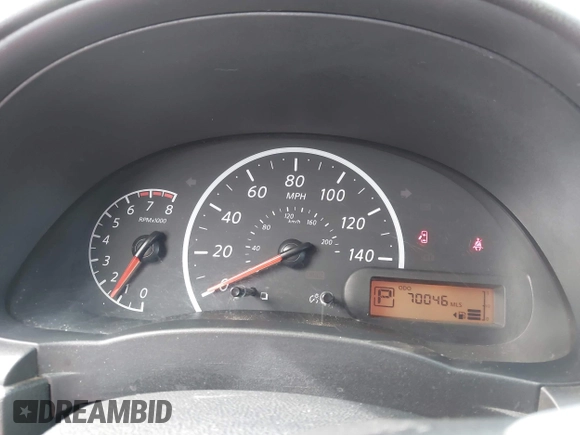 2015 Nissan Versa SV with VIN 3N1CN7AP2FL834014, listed as a IAAI auction lot 42169624 with 70,046 mi miles. Bid and sale history available at carsss.com. Image 7.