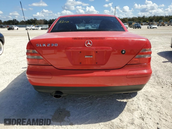 2000 Mercedes-Benz SLK 230 Kompressor with VIN WDBKK47F0YF152761, listed as a Copart auction lot 77760544 with Not provided miles and Non repairable. Bid and sale history available at DreamBid. Image 6.