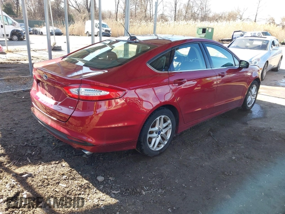 2014 Ford Fusion SE with VIN 3FA6P0H79ER223870, listed as a IAAI auction lot 41541074 with 123,391 mi miles. Bid and sale history available at carsss.com. Image 4.