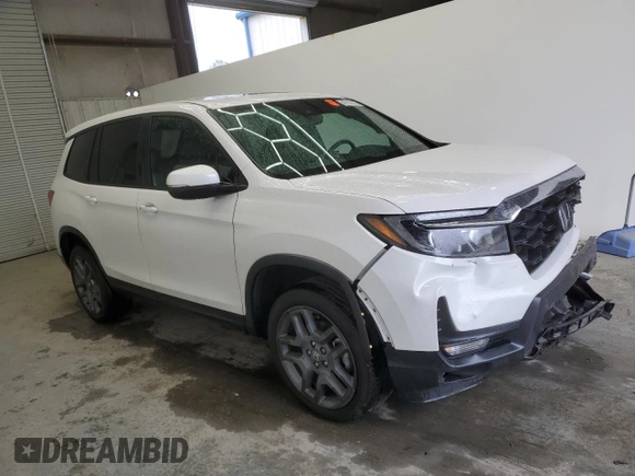 2023 Honda Passport EX-L with VIN 5FNYF8H56PB008485, listed as a Copart auction lot 47852225 with 52,543 mi miles and Salvage Title. Bid and sale history available at carsss.com. Image 4.