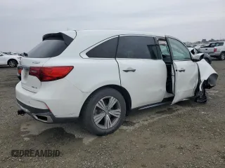 2020 Acura MDX with VIN 5J8YD4H31LL047734, listed as a Copart auction lot 43606185 with Not Provided miles and Salvage Title. Bid and sale history available at carsss.com. Image 3.