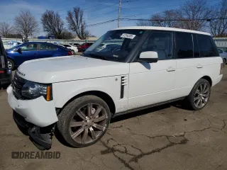 2012 Land Rover Range Rover SC with VIN SALMF1E43CA374353, listed as a Copart auction lot 47246385 with 102,413 mi miles and Salvage title. Bid and sale history available at DreamBid. Image 1.