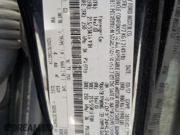 2017 Ford Focus SE with VIN 1FADP3F24HL248615, listed as a Copart auction lot 50526875 with 96,008 mi miles and Salvage Title. Bid and sale history available at DreamBid. Image 14.