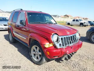 2005 Jeep Liberty Limited with VIN 1J4GL58K75W643548, listed as a IAAI auction lot 39453356 with 155,586 mi miles. Bid and sale history available at carsss.com. Image 1.