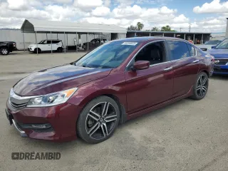 2016 Honda Accord Sport with VIN 1HGCR2F57GA199216, listed as a Copart auction lot 56395825 with 108,837 mi miles and Salvage title. Bid and sale history available at DreamBid. Image 1.