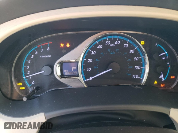 2011 Toyota Sienna XLE with VIN 5TDDK3DC5BS028703, listed as a Copart auction lot 49466845 with 108,800 mi miles and Salvage Title. Bid and sale history available at carsss.com. Image 9.