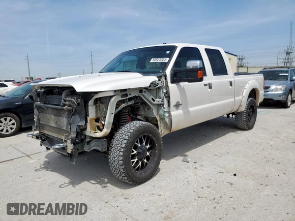 2016 Ford F-250 Lariat with VIN 1FT7W2BT2GEB75752, listed as a Copart auction lot 56924005 with 132,585 mi miles and Salvage title. Bid and sale history available at DreamBid. Image 1.