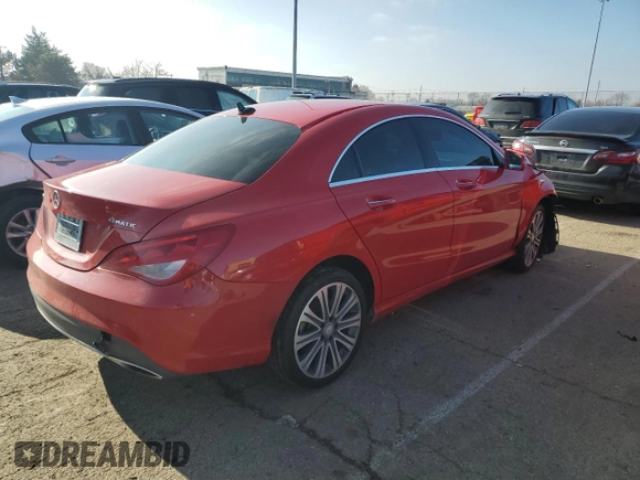 2017 Mercedes-Benz CLA with VIN WDDSJ4GB4HN491214, listed as a Copart auction lot 35938843 with 0 mi miles. Bid and sale history available at carsss.com. Image 3.