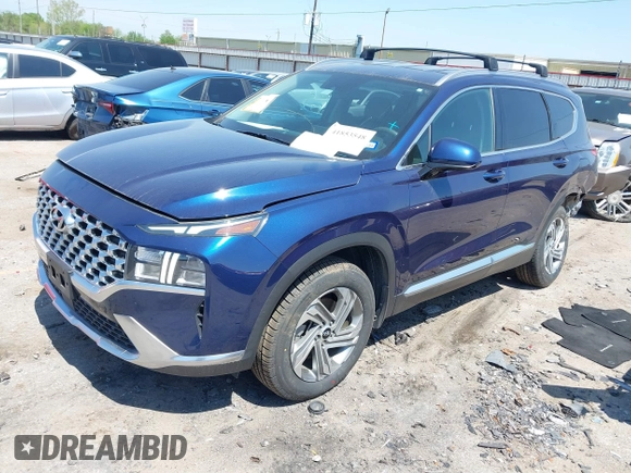 2022 Hyundai Santa Fe SEL with VIN 5NMS2DAJ8NH410618, listed as a IAAI auction lot 41853548 with 58,483 mi miles. Bid and sale history available at carsss.com. Image 18.