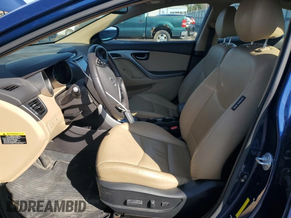 2013 Hyundai Elantra Limited with VIN KMHDH4AEXDU697201, listed as a Copart auction lot 50235345 with 67,411 mi miles and Salvage Title. Bid and sale history available at carsss.com. Image 7.
