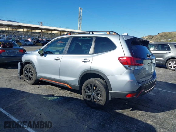 2023 Subaru Forester Sport with VIN JF2SKAJC4PH418382, listed as a IAAI auction lot 41738346 with 27,520 mi miles. Bid and sale history available at carsss.com. Image 3.