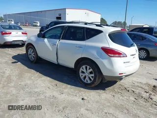 2012 Nissan Murano SL with VIN JN8AZ1MUXCW103848, listed as a IAAI auction lot 41635052 with 175,420 mi miles and . Bid and sale history available at carsss.com. Image 3.