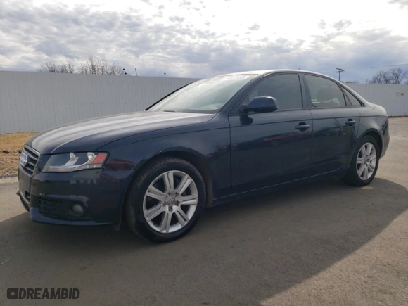 2012 Audi A4 2.0T Premium with VIN WAUBFAFL6CN004654, listed as a Copart auction lot 48952665 with 83,181 mi miles and Salvage Title. Bid and sale history available at carsss.com. Image 1.