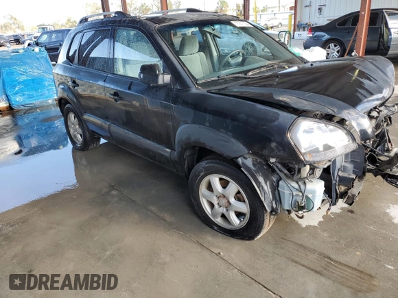 2005 Hyundai Tucson GLS with VIN KM8JN12D85U062222, listed as a Copart auction lot 77317334 with 192,758 mi miles and Salvage Title. Bid and sale history available at carsss.com. Image 4.