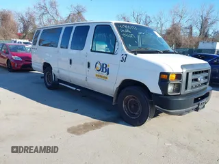 2009 Ford Econoline Passenger XL with VIN 1FBSS31L29DA79811, listed as a IAAI auction lot 41900193 with 245,501 mi miles. Bid and sale history available at carsss.com. Image 1.