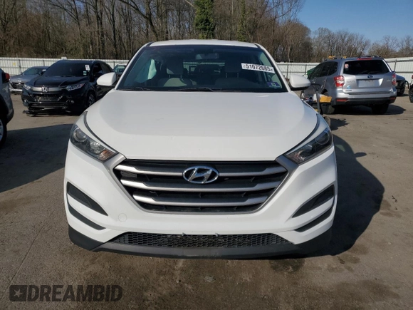 2018 Hyundai Tucson SE z VIN KM8J2CA48JU665607, wystawiony jako Copart lot #51072685 z przebiegiem 96 318 mil mil oraz Szkody całkowita. Historia ofert i sprzedaży dostępna na DreamBid. Obrazek 5.