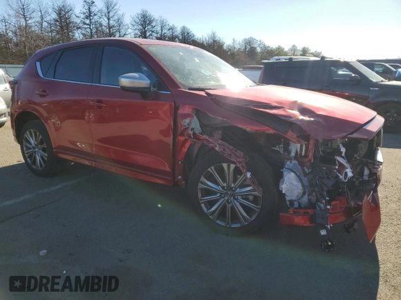 2024 Mazda CX-5 2.5 Turbo Signature with VIN JM3KFBXY8R0363391, listed as a Copart auction lot 42866755 with 13,881 mi miles and Salvage Title. Bid and sale history available at carsss.com. Image 4.