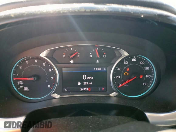 2020 Chevrolet Traverse LT Cloth with VIN 1GNERGKW3LJ116935, listed as a Copart auction lot 47106525 with 34,774 mi miles and Salvage Title. Bid and sale history available at carsss.com. Image 9.