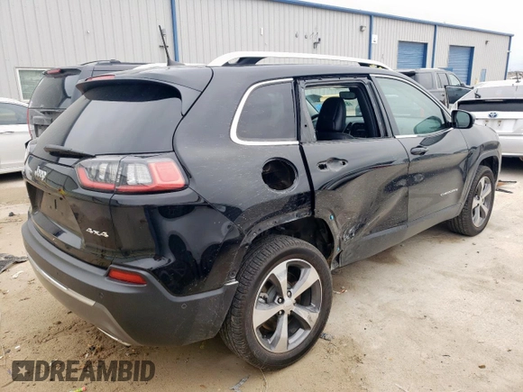 2019 Jeep Cherokee Limited with VIN 1C4PJMDN2KD124128, listed as a Copart auction lot 51630035 with 44,693 mi miles and Salvage Title. Bid and sale history available at carsss.com. Image 3.