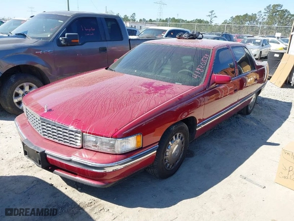 1996 Cadillac DeVille with VIN 1G6KD52Y0TU301560, listed as a IAAI auction lot 41820533 with 1 mi miles. Bid and sale history available at carsss.com. Image 2.