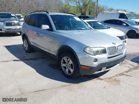 2007 BMW X3 3.0si with VIN WBXPC93467WF23755, listed as a IAAI auction lot 41862972 with 97,477 mi miles. Bid and sale history available at carsss.com. Image 1.
