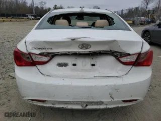 2013 Hyundai Sonata GLS PZEV with VIN 5NPEB4AC6DH760832, listed as a Copart auction lot 47767315 with 122,007 mi miles and Salvage Title. Bid and sale history available at carsss.com. Image 6.