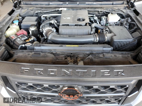 2022 Nissan Frontier SV with VIN 1N6ED1EK8NN663334, listed as a Copart auction lot 61857445 with 29,747 mi miles and Salvage title. Bid and sale history available at DreamBid. Image 11.