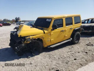 2019 Jeep Wrangler Unlimited Sahara with VIN 1C4HJXEN9KW507069, listed as a Copart auction lot 48542065 with 143,457 mi miles and Salvage title. Bid and sale history available at DreamBid. Image 1.