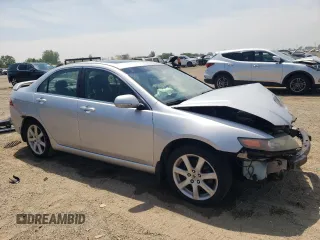 2004 Acura TSX with VIN JH4CL96804C038465, listed as a Copart auction lot 59742455 with 214,215 mi miles and Salvage title. Bid and sale history available at DreamBid. Image 4.