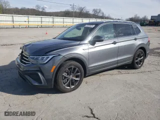 2022 Volkswagen Tiguan SE with VIN 3VV3B7AX3NM031504, listed as a Copart auction lot 50329825 with 41,856 mi miles and Salvage Title. Bid and sale history available at carsss.com. Image 1.