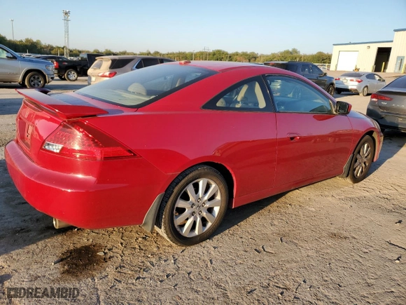 2007 Honda Accord Cpe EX-L with VIN 1HGCM82627A006342, listed as a Copart auction lot 73827234 with NaN miles and Salvage Title. Bid and sale history available at carsss.com. Image 3.