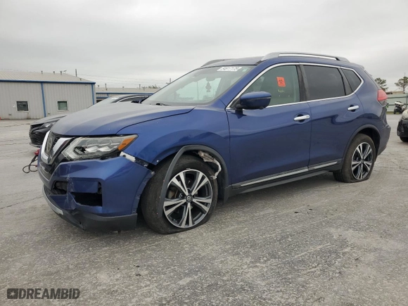 2017 Nissan Rogue SL with VIN 5N1AT2MV6HC749842, listed as a Copart auction lot 54617175 with 130,226 mi miles and Clean Title. Bid and sale history available at carsss.com. Image 1.