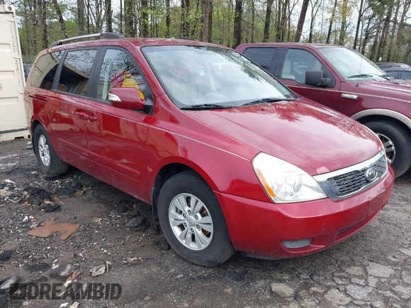 2011 Kia Sedona LX with VIN KNDMG4C71B6381354, listed as a IAAI auction lot 41929496 with 189,458 mi miles. Bid and sale history available at carsss.com. Image 1.