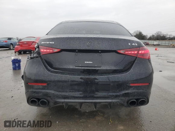 2024 Mercedes-Benz C 43 AMG z VIN W1KAF8HB1RR193362, wystawiony jako Copart lot #43191475 z przebiegiem 539 mil mil oraz Czysty tytuł • Clean title. Historia ofert i sprzedaży dostępna na DreamBid. Obrazek 6.