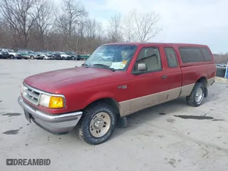 1997 Ford Ranger XL with VIN 1FTCR14U6VTA62921, listed as a IAAI auction lot 41349151 with 166,438 mi miles. Bid and sale history available at carsss.com. Image 2.