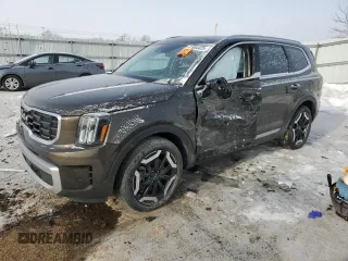 2023 Kia Telluride S with VIN 5XYP64GC8PG380357, listed as a Copart auction lot 41954425 with 21,571 mi miles and Salvage Title. Bid and sale history available at carsss.com. Image 1.