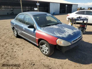 2002 Kia Rio with VIN KNADC123626154568, listed as a Copart auction lot 47394254 with 0 mi miles and Salvage Title. Bid and sale history available at carsss.com. Image 4.