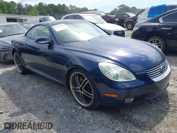 2004 Lexus SC 430 with VIN JTHFN48Y840057144, listed as a IAAI auction lot 42276706 with 226,478 mi miles and . Bid and sale history available at DreamBid. Image 1.